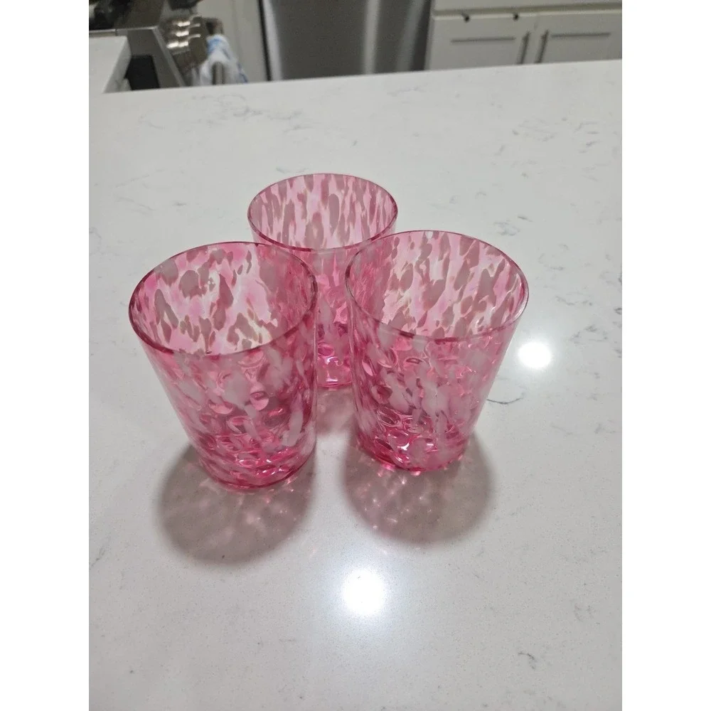 EAPG EARLY GLASS NORTHWOOD SPATTER AND COIN DOT TUMBLER‎ c.1889